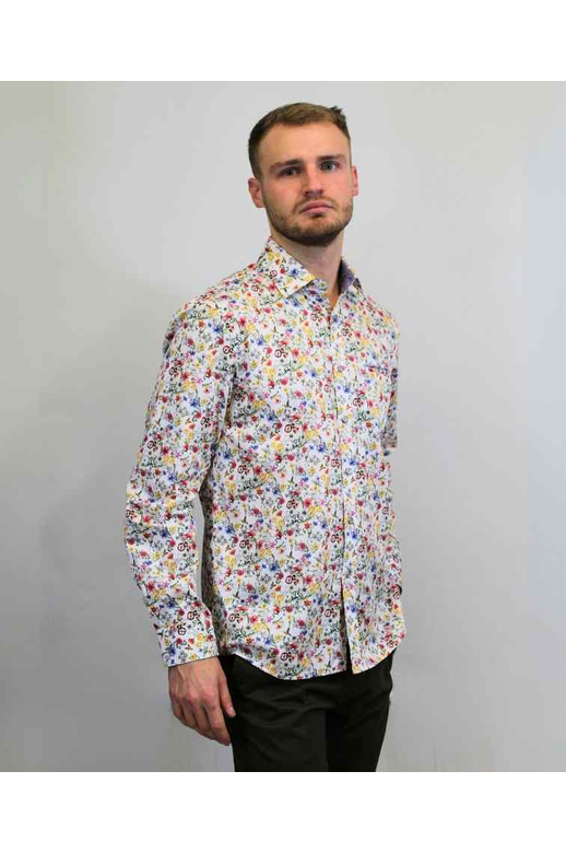 Astin Shirt L/S Paris Satin Print