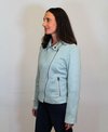 Foil Jacket Suede Biker