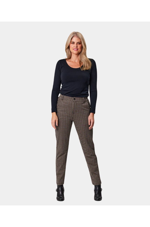 Democracy Pant Hailey Print Side Elastic Waist
