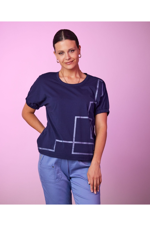 Newport Tee Satellite Geo Print