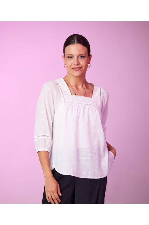 Newport Blouse Madeline Square Neck 