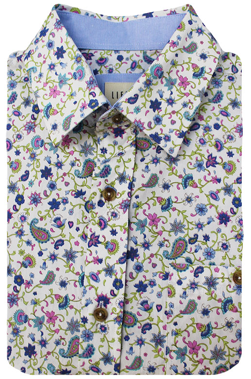 Lifestyle Shirt S/S Paisley Print