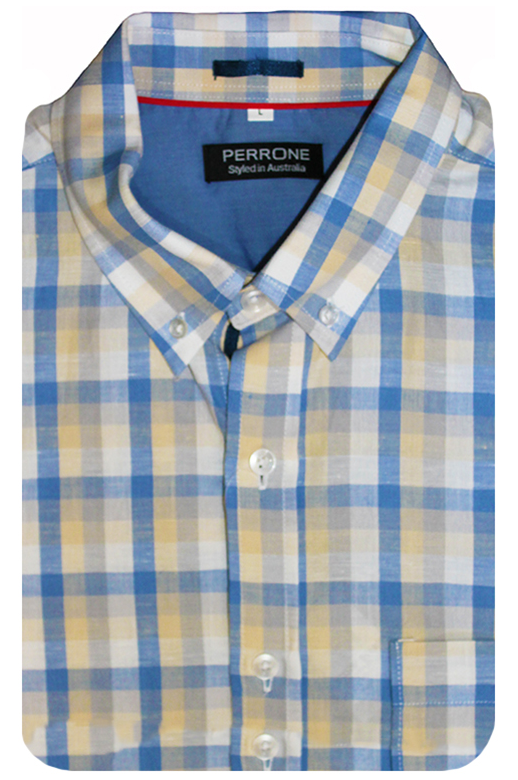 Perrone Shirt S/S Check