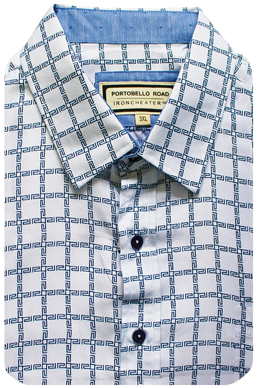 Portobello Shirt S/S Check Print Men's Shirts Yarntons Free NZ