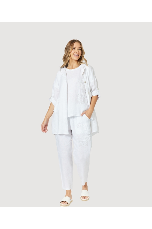 Threadz Jacket Hooded Linen
