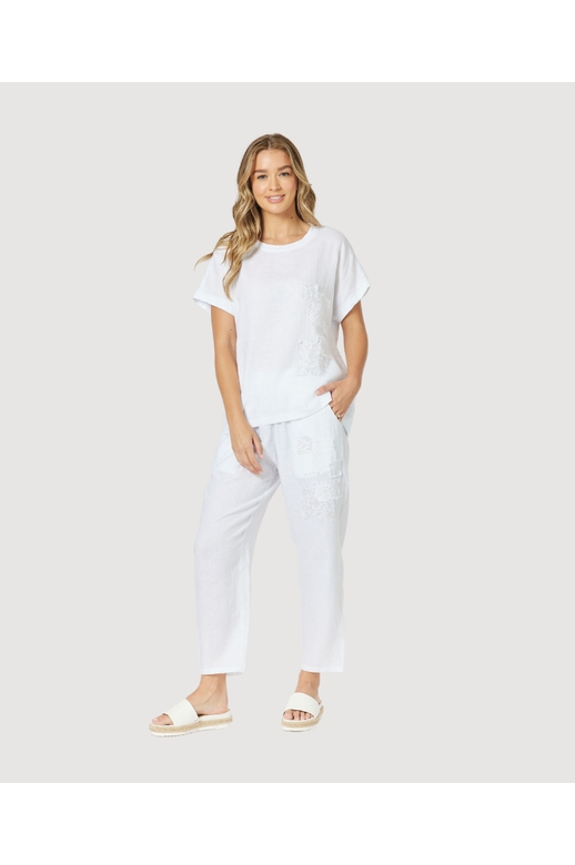 Threadz Top Patch Linen