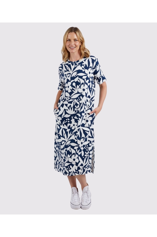 Elm Dress Stencil Floral Tee