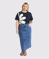 Elm Skirt Zoe Midi Denim