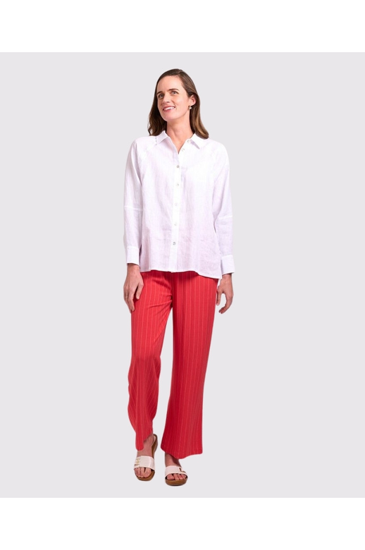 Preen Shirt Panel Lines Linen