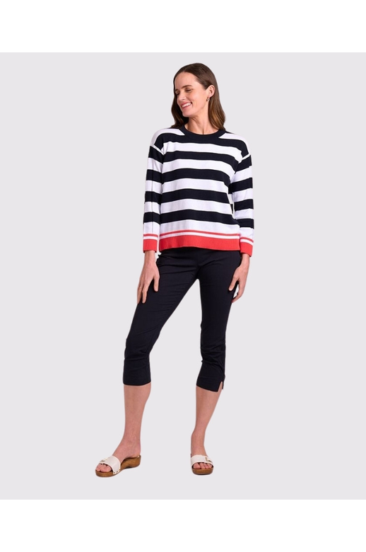 Foil Sweater Multi Stripe Knit