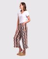 Foil Trousers Wide Leg Cropped Linen