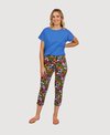 Vassalli Pants 7/8 Skinny Lightweight Pull On Print