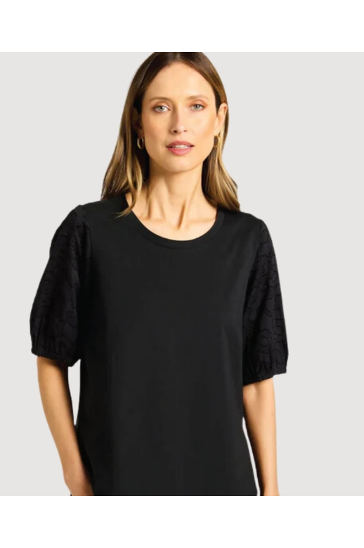 Yarra Trail Tee Mira Burnout Sleeve