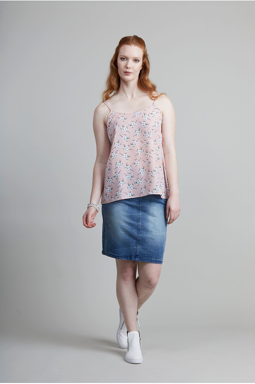 Foil Cami Vintage Satin Floaty