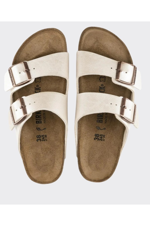 Birkenstock Arizona Birko-Flor Graceful Pearl White Regular