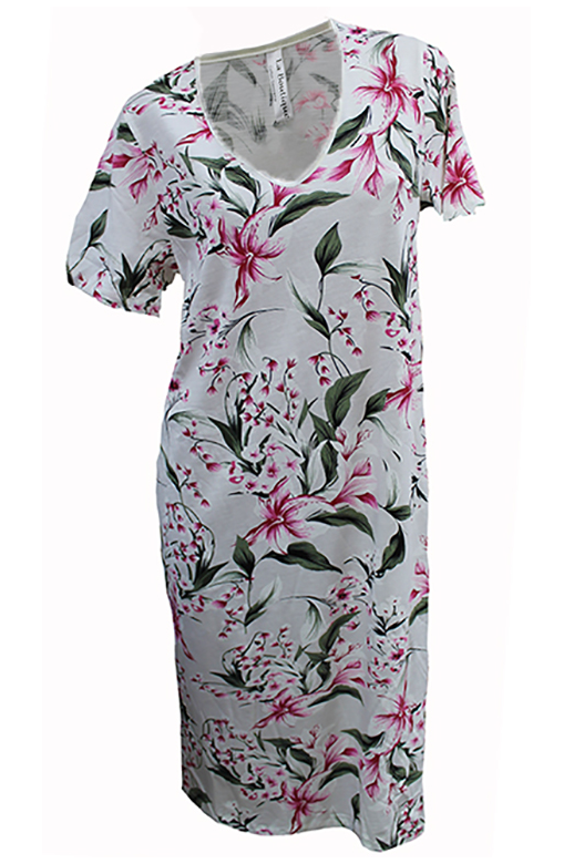 La Boutique Nightshirt Print Knit
