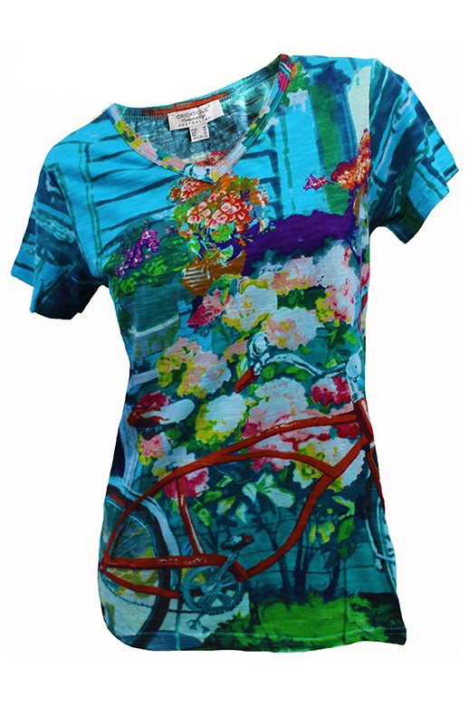 Orientique Tee Slub V Neck