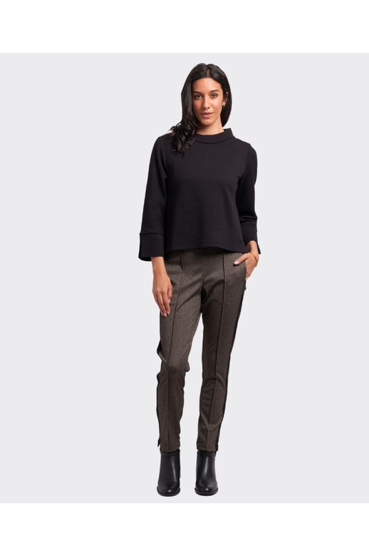 Foil Jumper Boat Neck