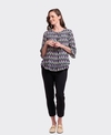 Foil Top Gathered Scoop Hem