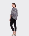 Foil Top Gathered Scoop Hem