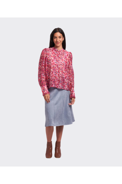 Oh Three Shirt Ruffle Neck