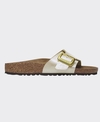 Birkenstock Catalina Cushion Buckle Graceful Pearl White Regular