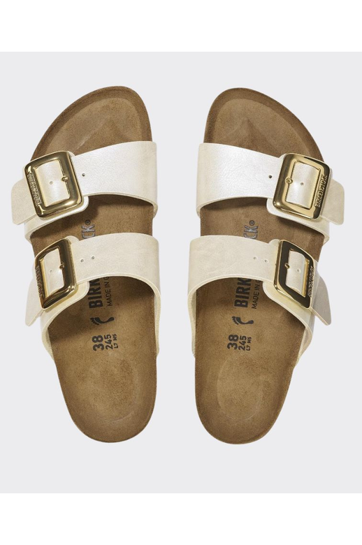 Birkenstock Sydney Cushion Buckle Graceful Pearl White Regular