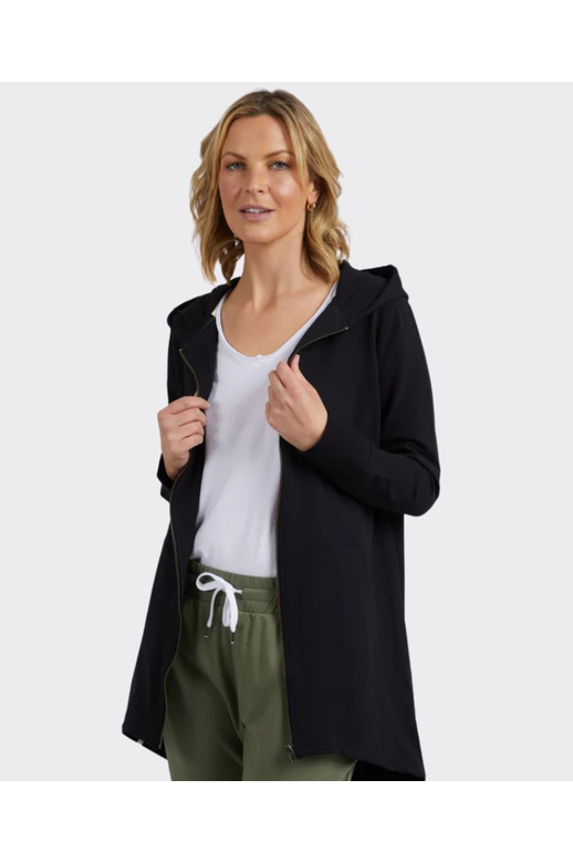 Elm Hoodie Long Mara Zip