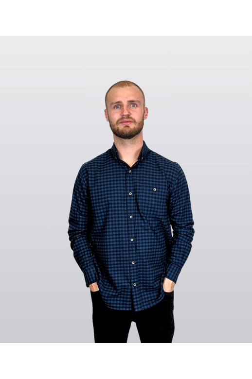 Lifestyle Shirt L/S Check Wool Blend
