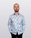 Berlin Shirt L/S Triangle Satin Print