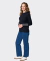 Foil Jumper Contrast Trim Hooded Merino