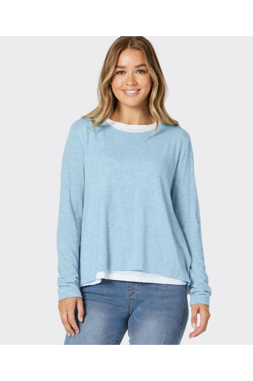 Threadz Top Alice 2in1 Knit