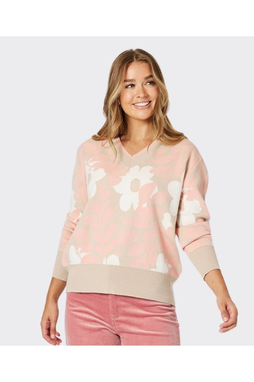 Threadz Knit V-Neck Pasadena