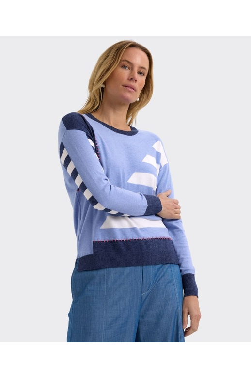 Zaket & Plover Jumper Hand Work Intarsia