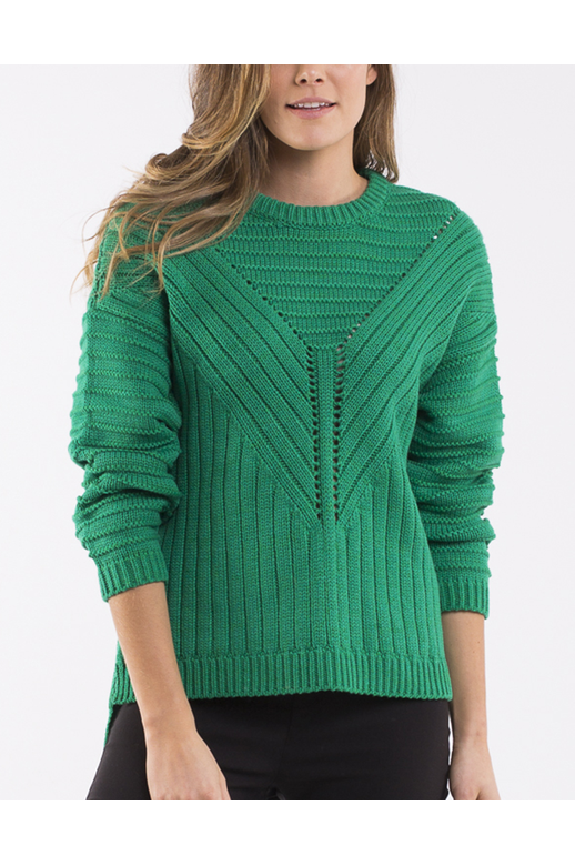 Elm Knit Emerald Women's Knitwear Yarntons Free NZ shipping on