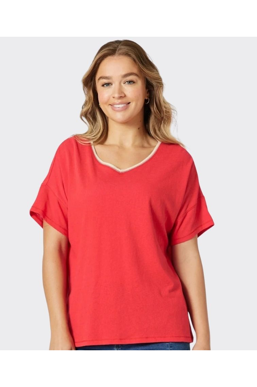Threadz Tee Bella Lurex Neck