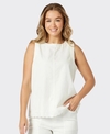 Threadz Top S/L Charli Denim Scallop Hem