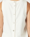 Threadz Top S/L Charli Denim Scallop Hem