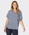Threadz Top S/S Harlequin Stripe