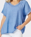 Threadz Top Sienna V-Neck Washed