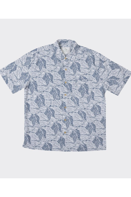 Kingston Grange Shirt S/S Bamboo Geo Leaf