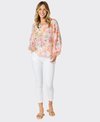 Gordon Smith Top L/S Spring Floral Pastel