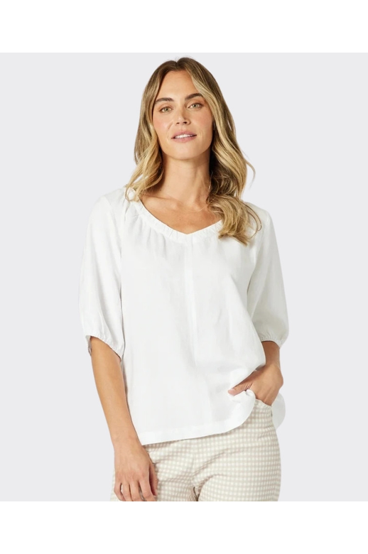 Gordon Smith Top Lino V-Neck