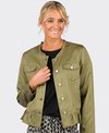 Vassalli Jacket Button Up Frill Hem