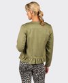 Vassalli Jacket Button Up Frill Hem