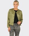 Vassalli Jacket Button Up Frill Hem