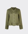 Vassalli Jacket Button Up Frill Hem
