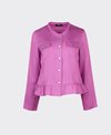 Vassalli Jacket Button Up Frill Hem