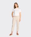 Vassalli Pant Slim Leg Elastic Waist Tie