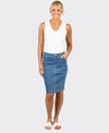 Vassalli Skirt Denim Plain
